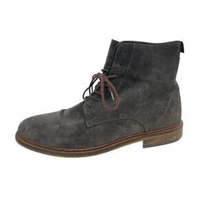 Shoe The Bear Ned Men's Gray Suede Lace Up Round Toe Ankle Combat Boots 43 US 10